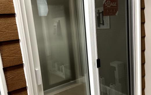 Vinyl sliding door