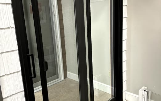 Vinyl sliding door