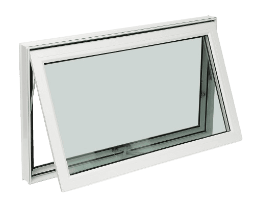 Triple glazed awning window