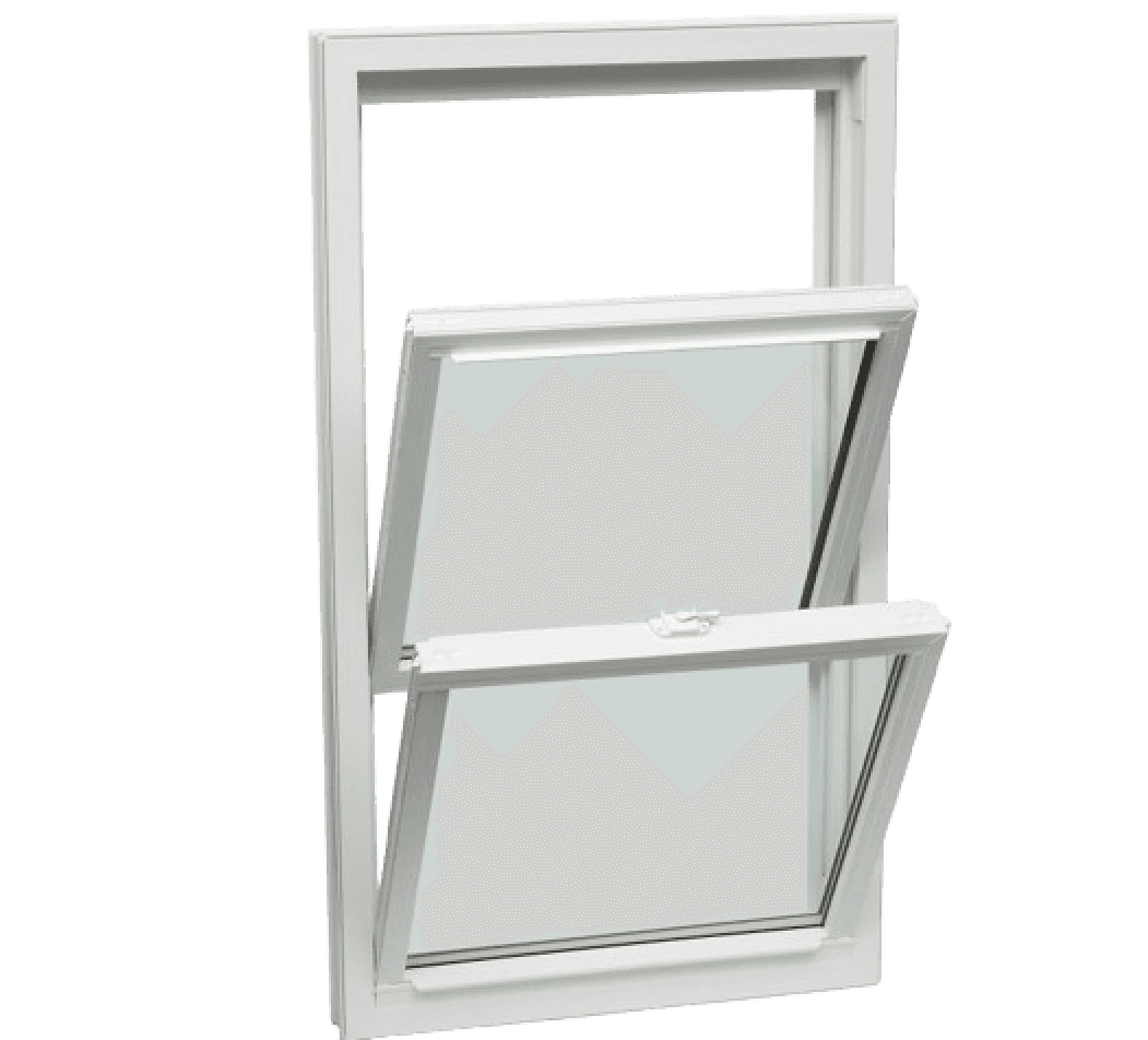 Clear Casement Windows in a White Frame, Opened Outward