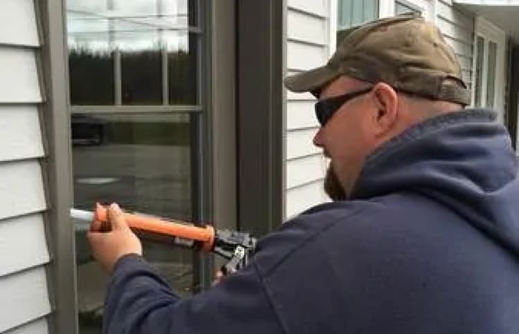 Window being sealed